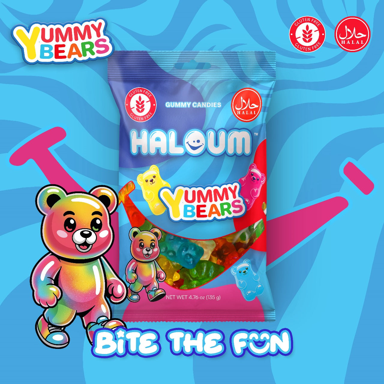 Yummy Bears Haloum Candy 135 g