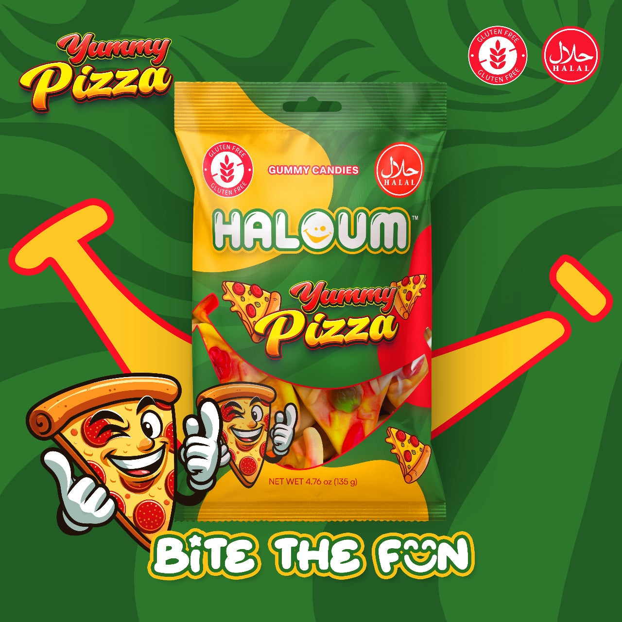 Yummy Pizza Haloum Candy 135 g