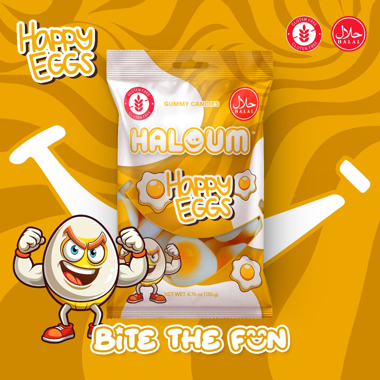Happy Eggs Haloum Candy 135 g