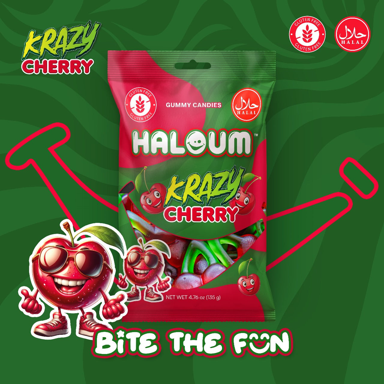 Krazy Charry Haloum Candy 135 g