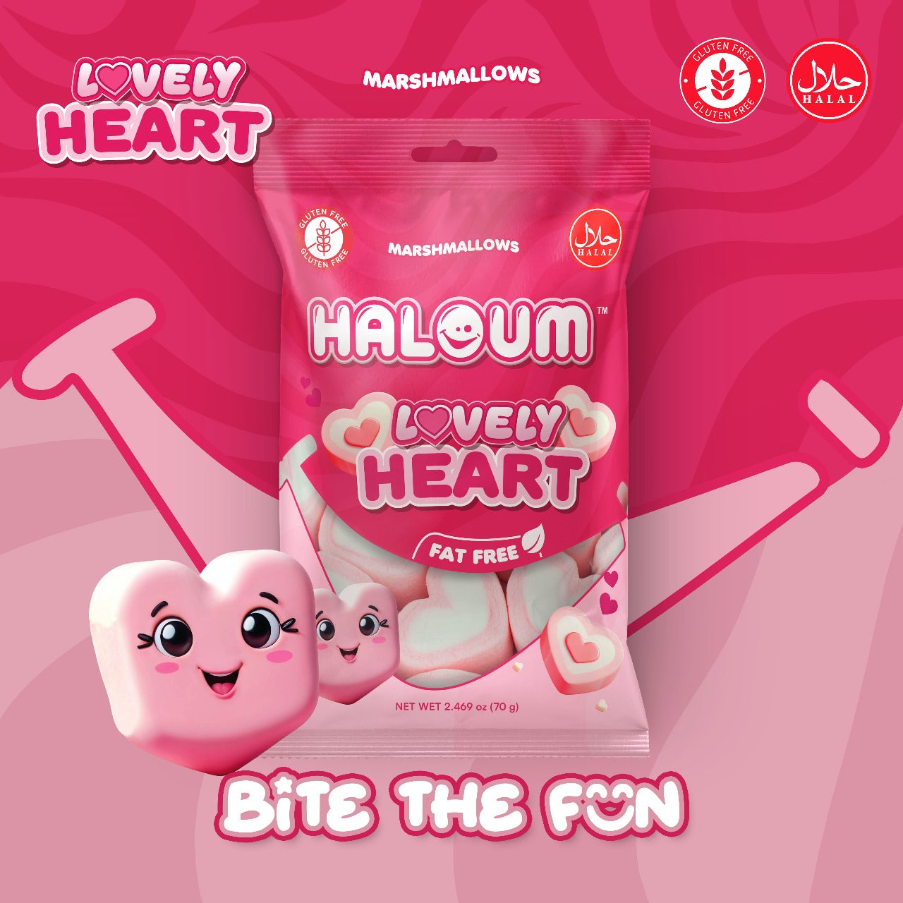 Lovely Heart Marshmallow
