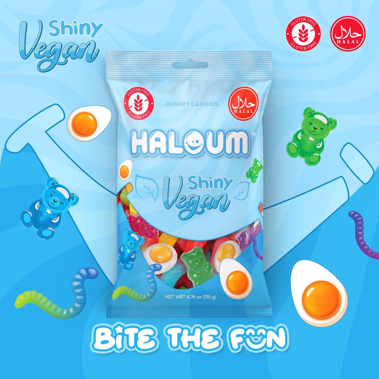 Shiny Vegan Haloum Candy 135 g