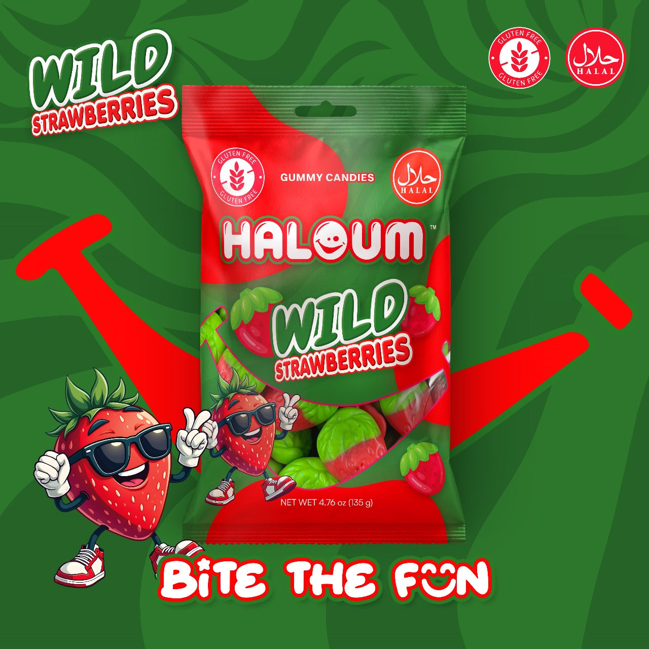 Wild Strawberries Haloum Candy 135 g